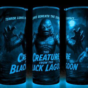 Glow in the Dark Creature from the Black Lagoon Universal Monsters Mug Tumbler